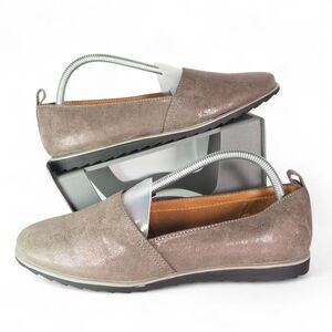 Eurosoft by Sofft Robyn Casual Slip-on Loafers "Metallic Smoke" Women's 10M